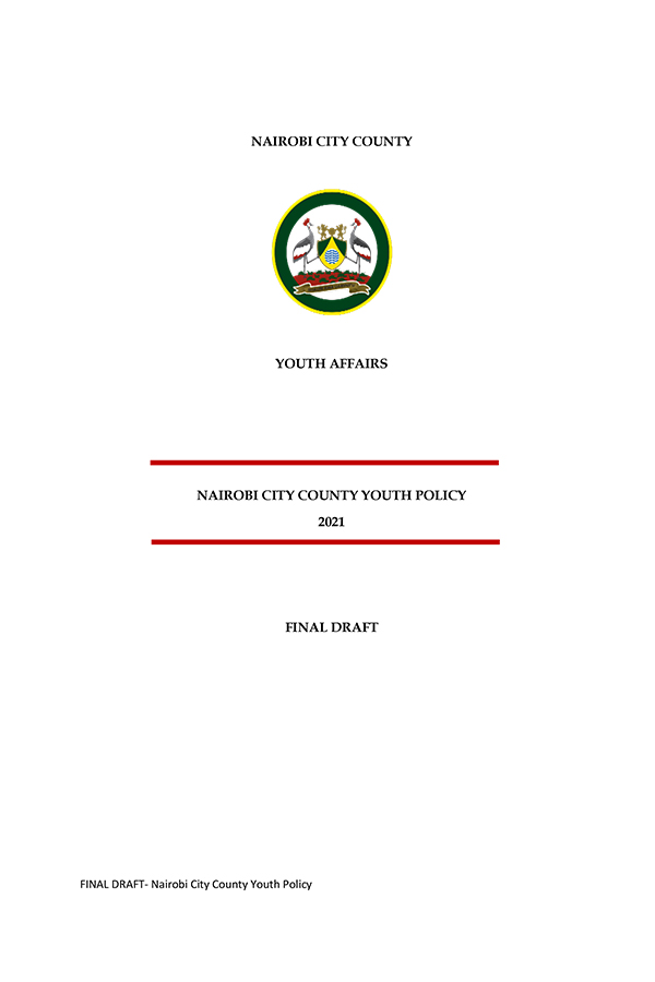Nairobi City County Youth Policy 2021