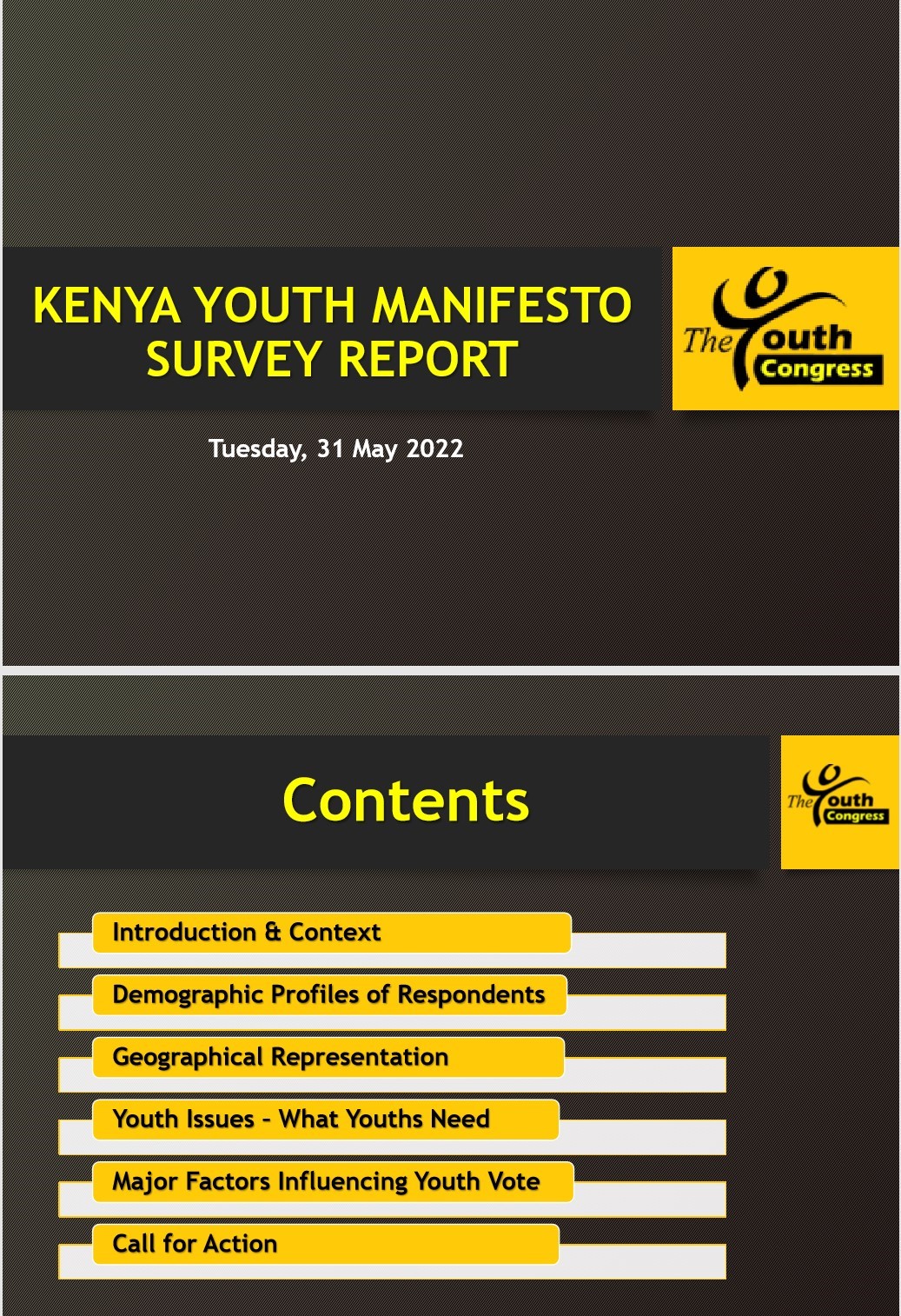 Kenya Youth Manifesto Survey 2022